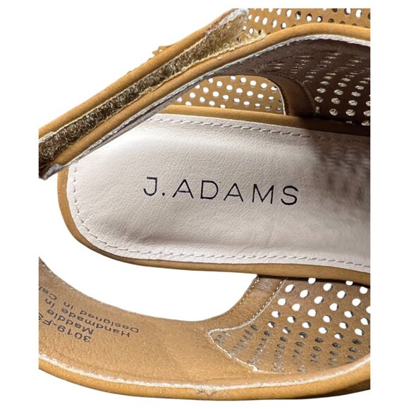 J. Adams Maddie Gold Nubuck Booties Size 8 - Picture 6 of 8